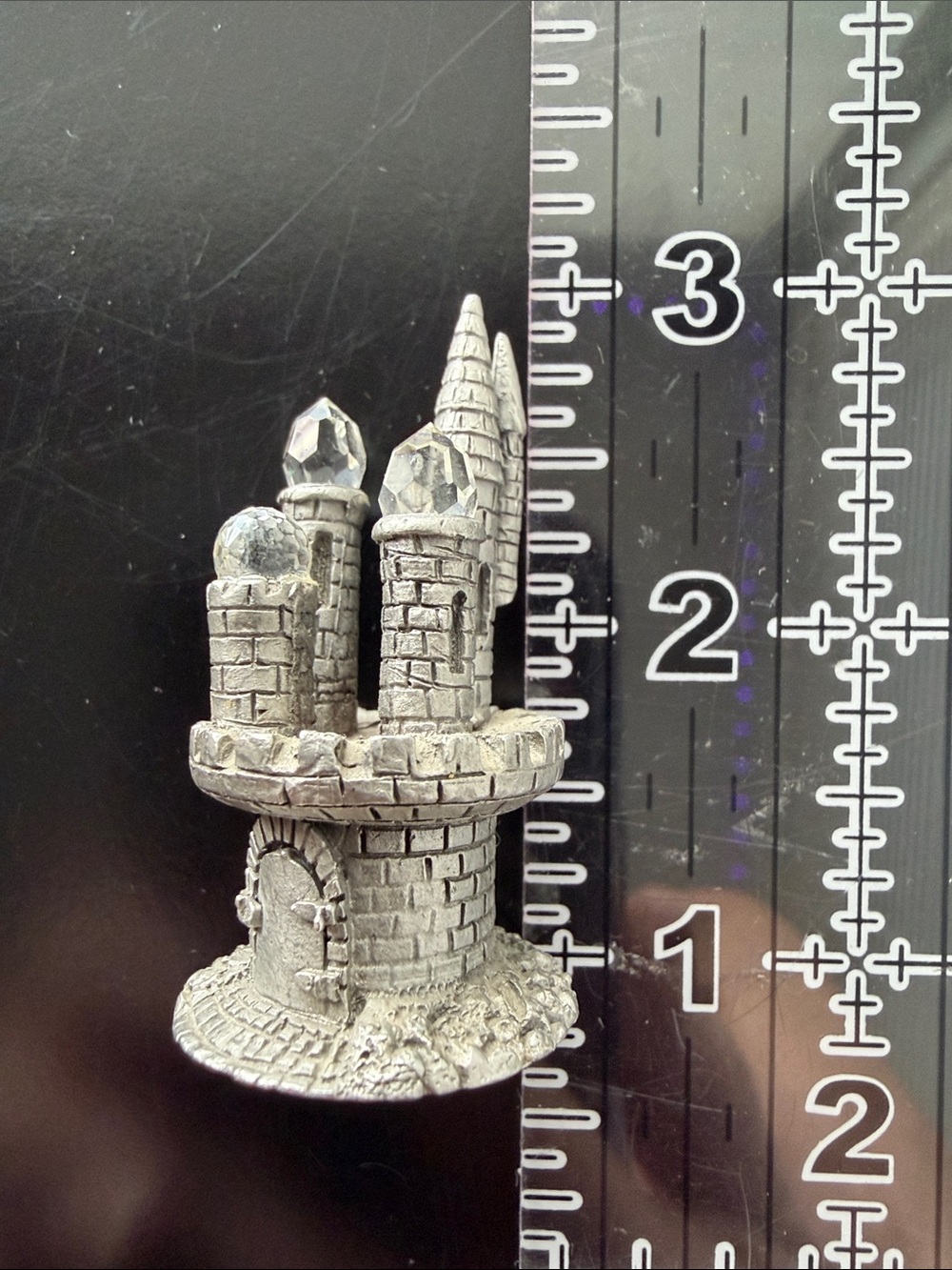 Vintage 1985 Spoontiques Pewter Miniature Castle (model CM491)